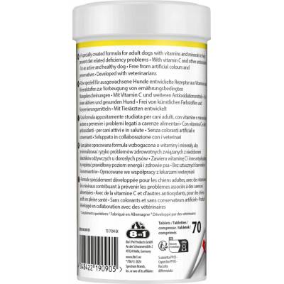 8in1 Vitality multivitamíny pre dospelé psy 70 tbl