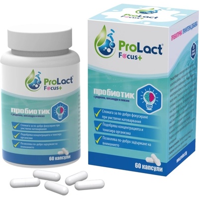 Focus+ Пробиотик за добра концентрация и памет, 60 капсули, ProLact (PL285)