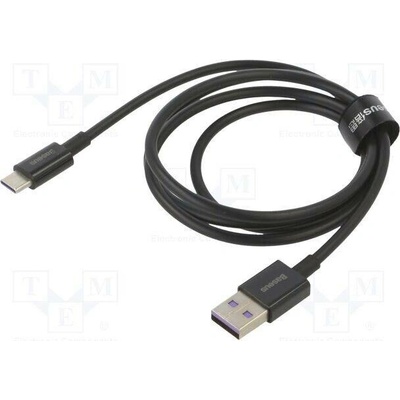 Baseus CATYS-01 USB A vidlice,USB C vidlice, 1m, černý