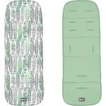 Kikkaboo Двулицева подложка за количка Kikkaboo - Leaves, Mint (31108040086)