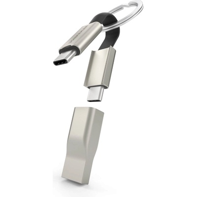 Vonmahlen Универсален алуминиев USB-C кабел за устройства с USB-C порт (10 см) - Vonmahlen High Five-C Charging Cable (сив) (R022P0011)