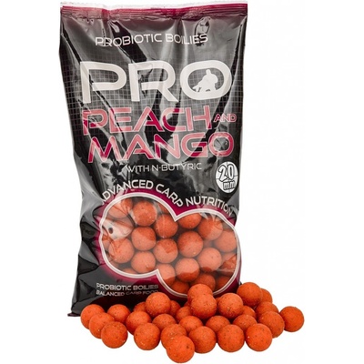 Starbaits Pro Peach & Mango - Boilie potápivé 1kg 20mm