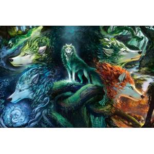Ravensburger - Puzzle Mystic Wolves - 7 000 piese