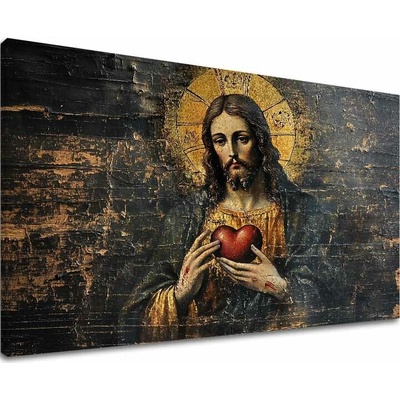 Najsvätejšie Srdce Ježiša | dokončené rukou umelca - 60x90 cm
