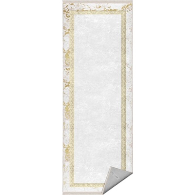 Mila Home Килим в бяло и златисто 80x200 cm - Mila Home (HaliDik-Deluxe-11005-80x200)