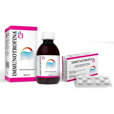 Immunotrofina D Balíček sirup 180 ml + 24 tablet