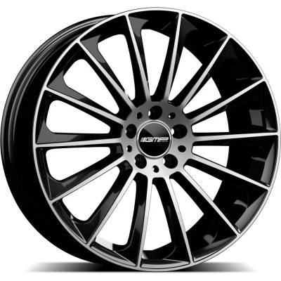 GMP Stellar 7.5x17 5x112 ET38 black Diamond