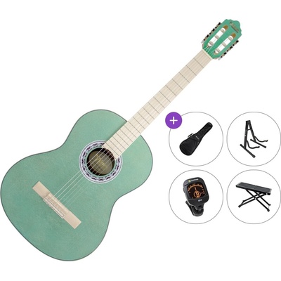Valencia VC354H Premium SET 4/4 Aqua Blue Класическа китара