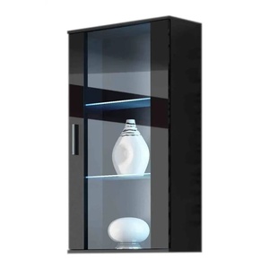 Cama meble Окачена витрина Cama SOHO черен/черен гланц (SOHOWITS2 CZ/CZ)