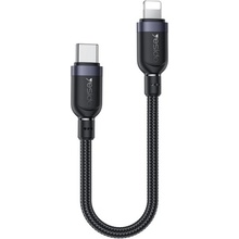 Yesido CA187 opletený nabíjecí a datový USB-C na Lightning 30cm černý