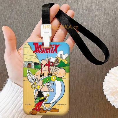 Šňůrka na krk 26179 s cedulkou na ID karty Asterix a Obelix