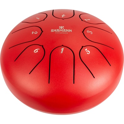 Shamann 6" 8 Notes C5 Major Red Tongue Drum (LHG8-6RED)