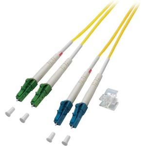 Conneu LC/АPC - LC/UPC дуплексна пач корда, сингълмод OS2, 3 мм. , жълта, 2 метра (CNFJ-LCALCOS2DYE3mm-2)
