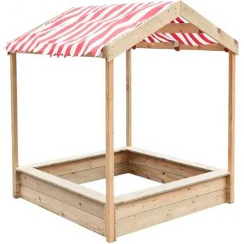 Image 1 of Classic World Детски дървен пясъчник с навес