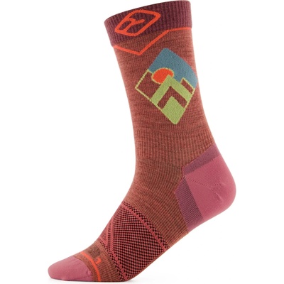 Ortovox Дамски туристически чорапи Ortovox Women's Alpine Light Comp Mid Socks Merino socks - Wild Rose - размер 42-44 (EU) (201-7480-0313)