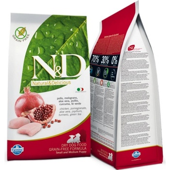 N&D Grain Free Chicken & Pomegranate Small & Medium Puppy 2,5 kg