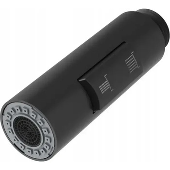 Deante Полша Черна глава слушалка за смесител с издърпваща се глава - 2 режима на струя