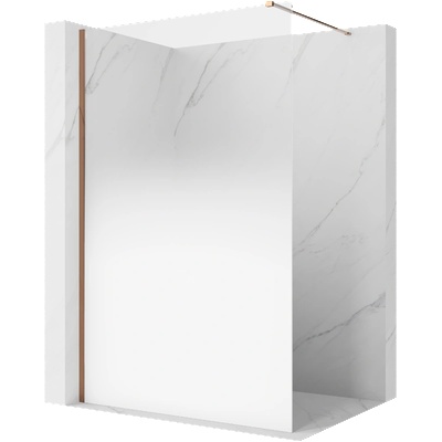 Mexen Kioto душ параван Walk-in 120 x 200 cm, бяло омбре 8 mm, розово злато - 800-120-101-60-86 (800-120-101-60-86)