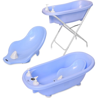 Lorelli Бебешка вана с оттичане, подложка и стойка Lorelli - 88 сm, Синя (10130820004)