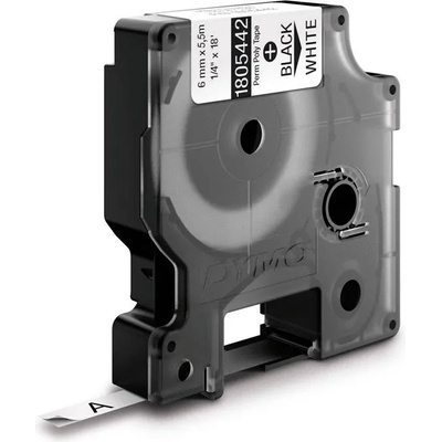 DYMO Винилова лента Dymo ID1 DY1805442 6 мм, черна / бяла (1805442)