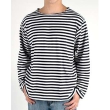 Sailor Breton Long Sleeve tričko biele modré