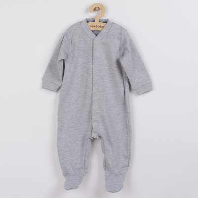 NEW BABY Kojenecký overal Classic II šedý s hvězdičkami – Zboží Dáma
