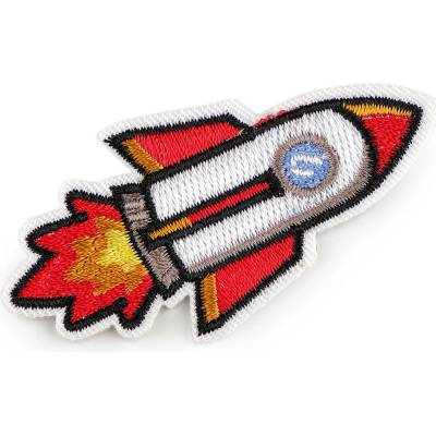 Prima-obchod Nažehlovačka vesmír, barva 8 bílá raketa