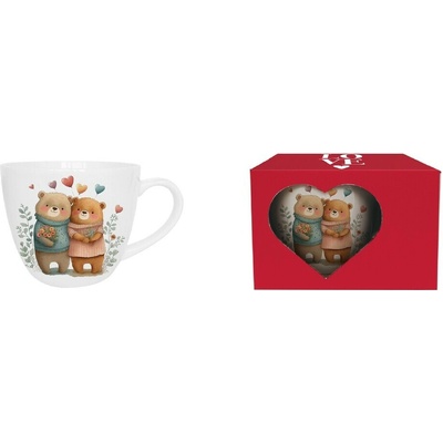 DUO Hrnček BEARS 2 v darčekovej krabičke porcelán 460 ml