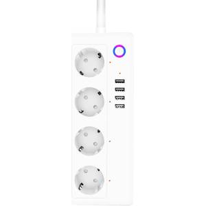 ELITE Умен разклонител с USB ELITE ES-wsp001-4+4usb WI-FI (70818)