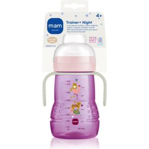 MAM Trainer Night шише Violet 4m+ 220ml