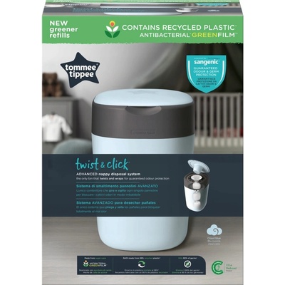 Tommee Tippee Twist&Click Koš na pleny modrý – Zbozi.Blesk.cz