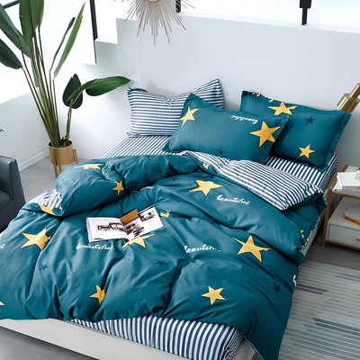 EmonaMall Двулицево спално бельо EmonaMall, 4 части - Модел S13815 (S13815-66666b)