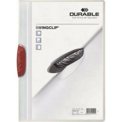 DURABLE Obal s klipom SWINGCLIP červený
