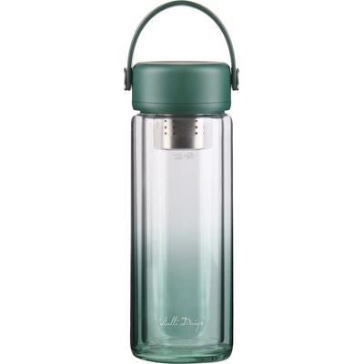 Vialli Design Зелена стъклена бутилка 350 ml Fuori - Vialli Design (5901638730213)