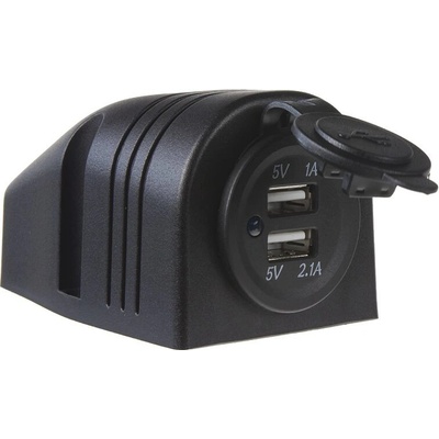 34525D 2x USB zásuvka voděodolná v přídavném panelu