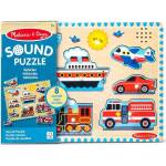 Melissa & Doug Пъзел със звуци Melissa and Doug Превозни средства, 8 части