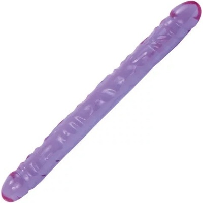 VšeNaSex.cz Oboustranné dildo Jelly Double Dildo fialové