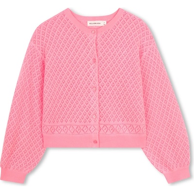 Billieblush svetr rozepínací neonově růžový