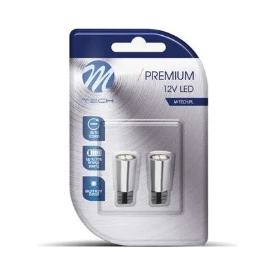 m-tech LED W5W 2xSMD5730 CANBUS White комплект (LB332W)