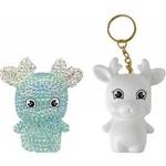 LEAN Toys DIY Diamond Reindeer DIY Crystals 3D Keyring Set Blue