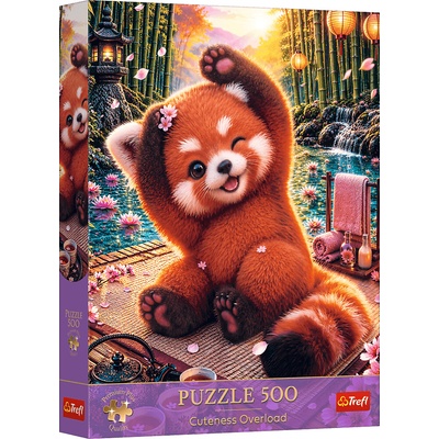 TREFL Premium Plus Cuteness Overload Očarujúca červená panda 500 dielov