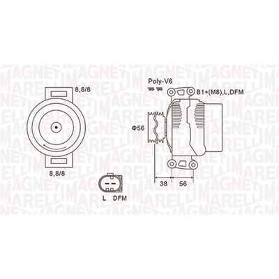 Generátor MAGNETI MARELLI 063731811010