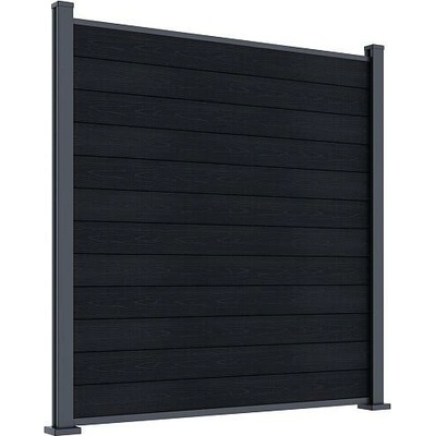 ROJA ELEMENT plotový panel WPC 180x180 cm a koncovky - antracit