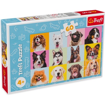 Trefl Пъзел Trefl от 60 части - Сладки кучета (17374)