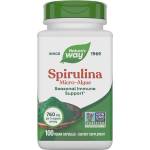 Nature's Way Spirulina Micro-Algae/ Спирулина (микро-водорасли) 380 mg х 100 капсули Nature’s Way (17200)