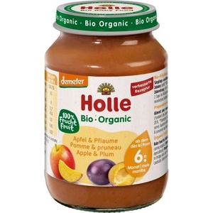 Holle пюре ябълка и слива 190г