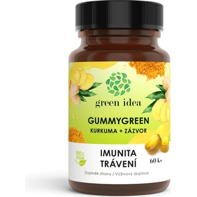 Topvet Green Idea GummyGreen Kurkuma + Zázvor 60 ks