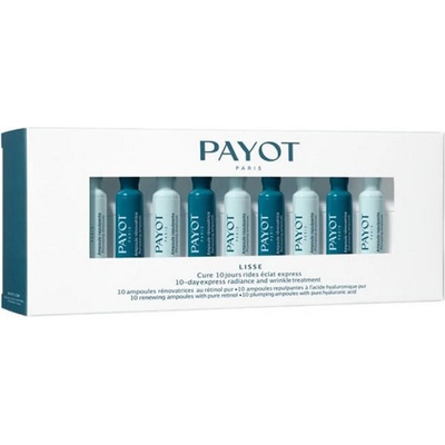 Payot Lisse Cure 10 Jours Rides Eclat Express kúra s kyselinou hyaluronovou a retinolem proti vráskám 20 x 1 ml