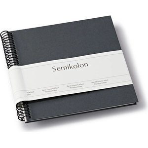 Semikolon Uni Economy малък фотоалбум, тъмносив, с бели страници (370008)