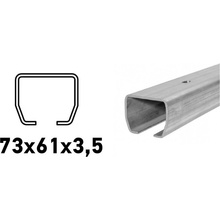 CAIS C-profil 73x61x3,5mm s dierami na priskrutkovanie, Zn, STAGE SZ 6 m (CAIS-STAGE-SZ-6)
